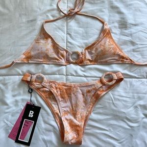 Blackbough Swim Creamsicle Bikini ~ TOP SMALL & BOTTOMS MEDIUM